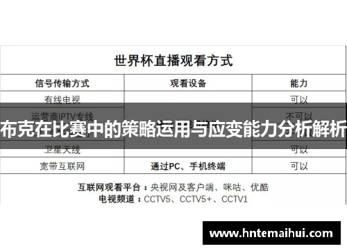布克在比赛中的策略运用与应变能力分析解析